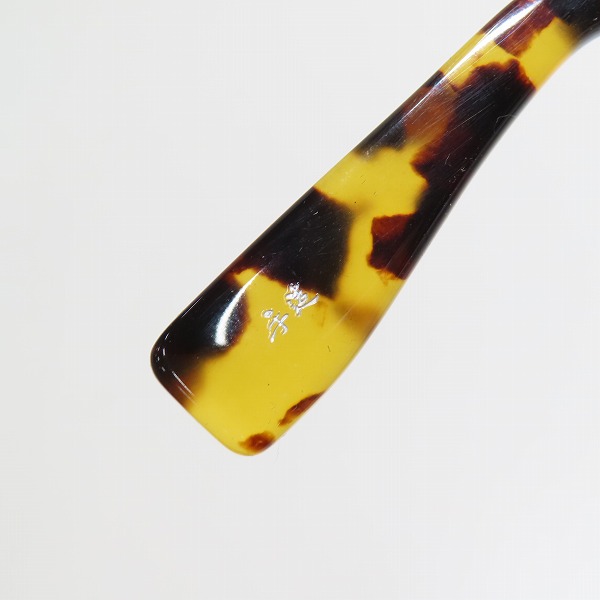 実際に弊社で買取させて頂いた泰八郎謹製/タイハチロウキンセイ 手造 Premier VI クリア×デミ柄 メガネフレーム/アイウェアの画像 7枚目