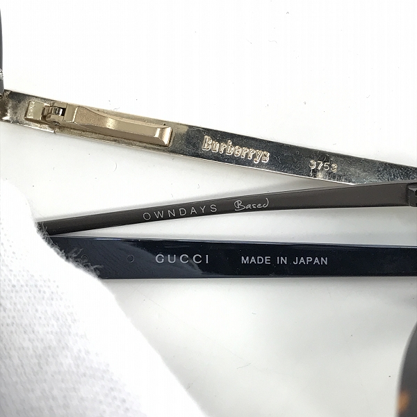 実際に弊社で買取させて頂いた【おまとめ】バーバリー/オンデーズ/グッチ 等 メガネ/アイウェア 他の画像 2枚目