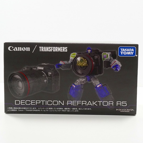 実際に弊社で買取させて頂いた【未開封】Canon×TRANSFORMERS/キャノン×トランスフォーマー ディセプティコンリフレクター R5 フィギュア