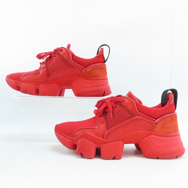 実際に弊社で買取させて頂いたGIVENCHY/ジバンシー ローカットスニーカー/ダッドシューズ レッド FR 0178/40の画像 3枚目
