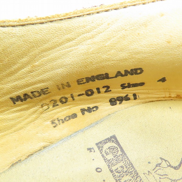 実際に弊社で買取させて頂いたGEORGE COX/ジョージコックス レオパード ハラコ 厚底ローファー/4の画像 5枚目