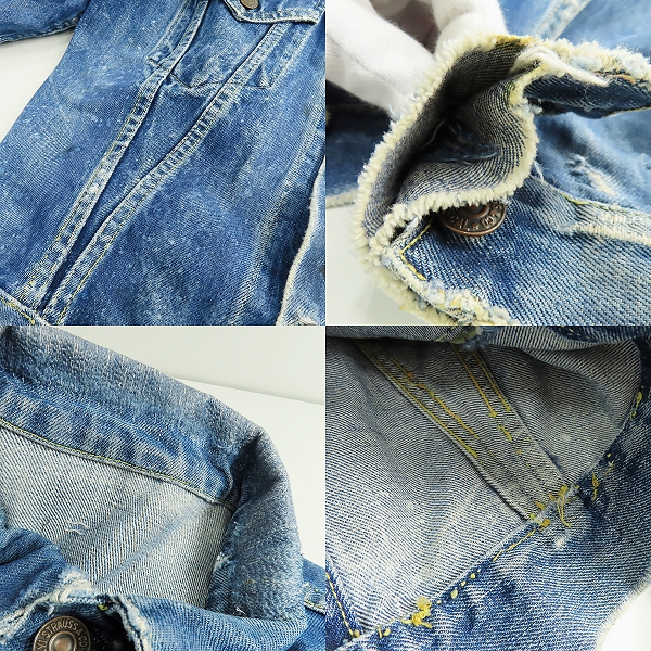 実際に弊社で買取させて頂いたLevi's/リーバイス ビッグE/ボタン裏刻印D デニムジャケット/ジージャンの画像 8枚目