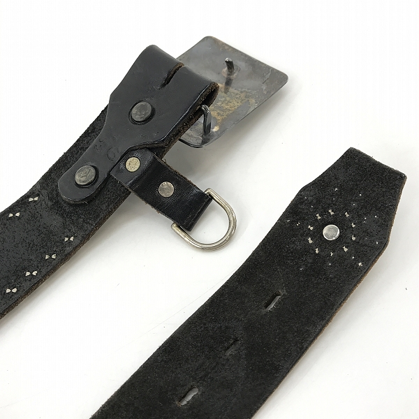 実際に弊社で買取させて頂いたBACKBONE×HTC/バックボーン エイチティーシー コラボ スタッズ 付き バックルベルト/36の画像 2枚目