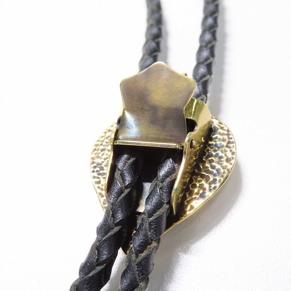 実際に弊社で買取させて頂いたGangsterville×galcia/ギャングスタービル×ガルシア  TWO FACE/ダブルフェイス BOLO TIE/ボロタイ/ループタイ ブラス/真鍮の画像 3枚目