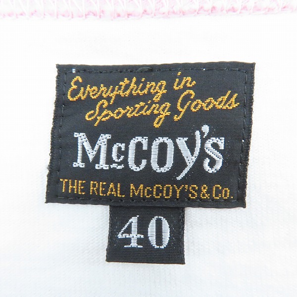 実際に弊社で買取させて頂いたTHE REAL McCOY'S/ザ リアルマッコイズ USA DRINKING TEAM 半袖Tシャツ/40の画像 2枚目