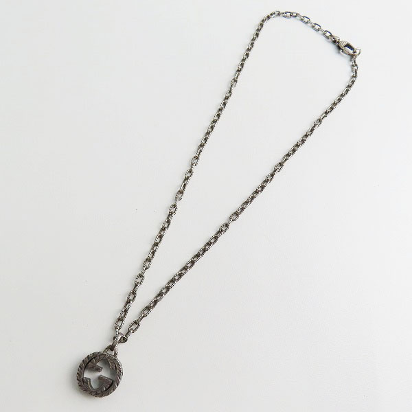 実際に弊社で買取させて頂いたGUCCI/グッチ インターロッキングGGロゴ 印唐草模様 アラベスク ネックレス/ペンダントの画像 7枚目