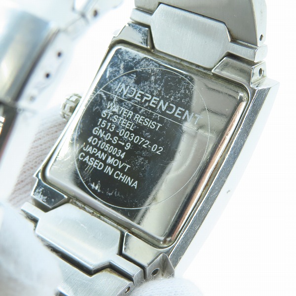 実際に弊社で買取させて頂いたINDEPENDENT/インディペンデント 1513-003072-02 クォーツ 腕時計【動作未確認】の画像 5枚目