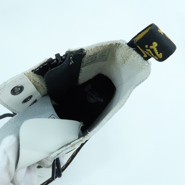 実際に弊社で買取させて頂いたDr.Martens/ドクターマーチン JADON/ジェイドン サイドジップ 8ホールブーツ ホワイト/UK5の画像 4枚目