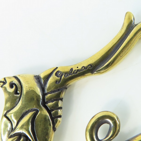 実際に弊社で買取させて頂いた(3)GANGSTERVILLE×Galcia/ギャングスタービル×ガルシア スワローキーホルダー ブラス/真鍮の画像 4枚目