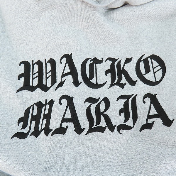 実際に弊社で買取させて頂いたWACKO MARIA/ワコマリア HEAVY WEIGHT PULLOVER HOODED SWEAT SHIRT TYPE-2 ロゴ刺繍パーカー/XLの画像 8枚目