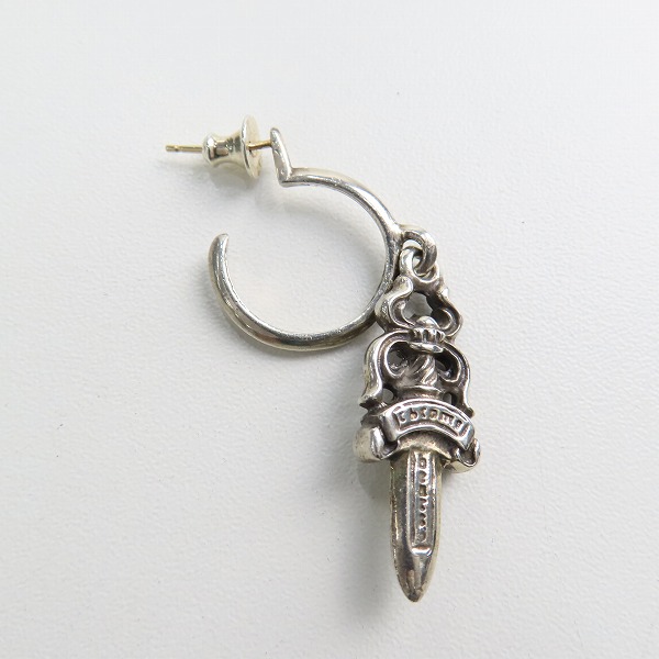 実際に弊社で買取させて頂いた(1)CHROME HEARTS/クロムハーツ ダガーフープ ピアス の画像 2枚目