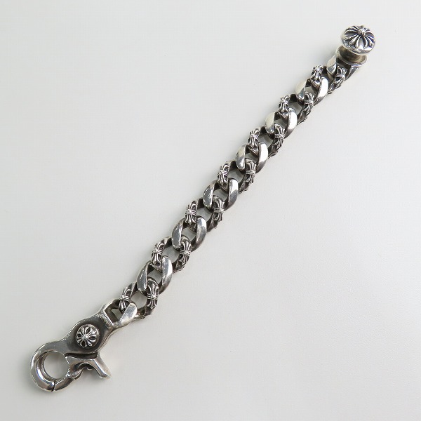 実際に弊社で買取させて頂いた【インボイス有】CHROME HEARTS/クロムハーツ ファンシーチェーン クリップ ブレスレットの画像 7枚目