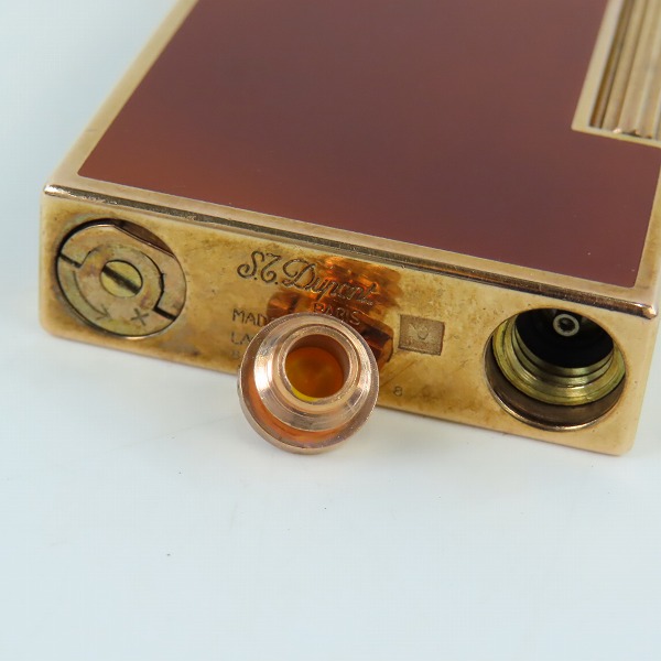 実際に弊社で買取させて頂いたS.T.Dupont/デュポン ライン2 ガスライター べっ甲柄の画像 4枚目