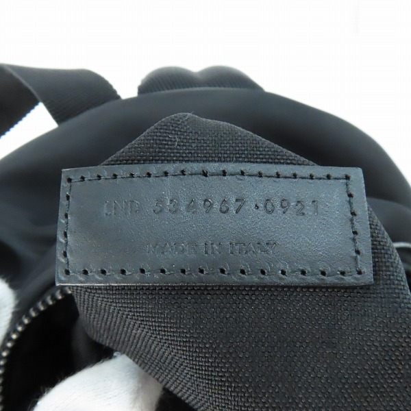 実際に弊社で買取させて頂いたSAINT LAURENT PARIS/サンローランパリ CITY/シティ レザー切替 キャンバス バックパック/リュックサック 534967 0921の画像 6枚目