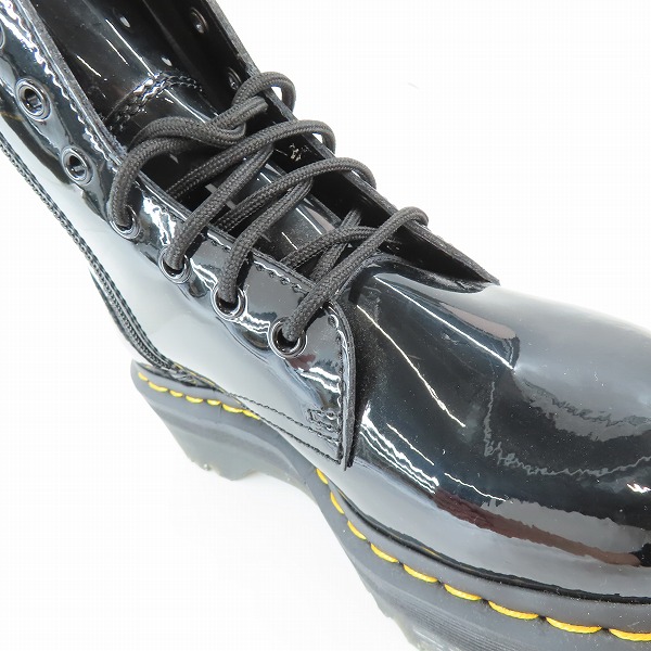 実際に弊社で買取させて頂いたDr.Martens/ドクターマーチン JADON PATENT 8ホール/厚底/サイドジップ/エナメル ブーツ UK5の画像 6枚目