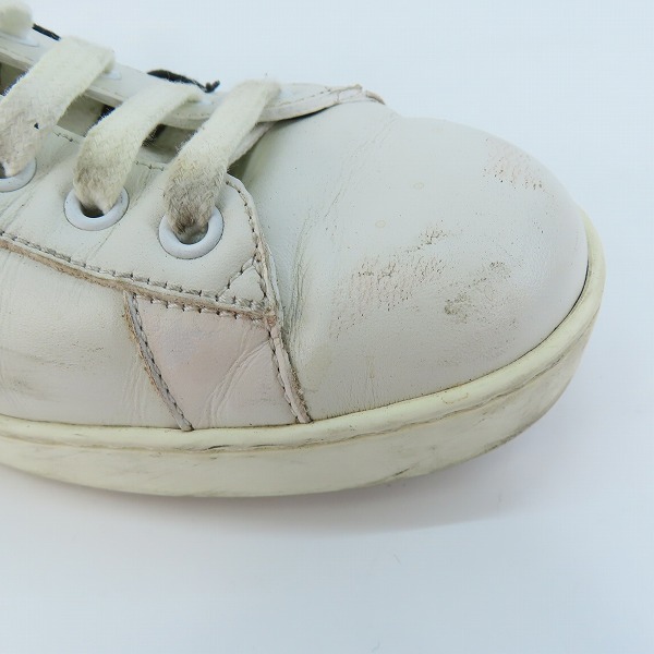 実際に弊社で買取させて頂いたGUCCI/グッチ エンブロイダリー キングスネーク ローカット レザー スニーカー 456230 9.5の画像 6枚目