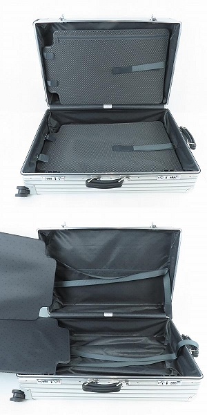 実際に弊社で買取させて頂いたRIMOWA/リモワ クラシック チェックインL シルバー 四輪/マルチホイール 84L/973.73の画像 5枚目