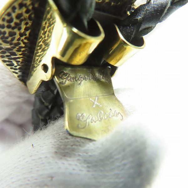 実際に弊社で買取させて頂いた(4)Gangsterville×galcia/ギャングスタービル×ガルシア TWO FACE/ダブルフェイス BOLO TIE/ボロタイ/ループタイ ブラス/真鍮の画像 6枚目