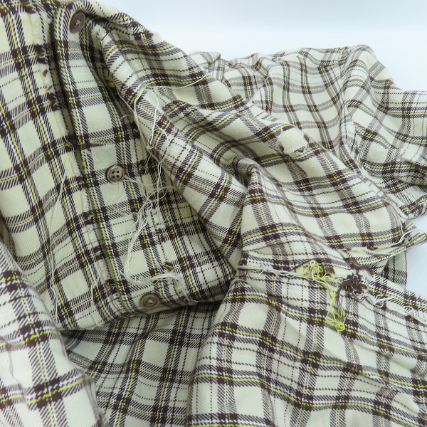 実際に弊社で買取させて頂いたmastermind JAPAN/マスターマインドジャパン neworder 長袖チェックシャツ/MB2-SH02-012/Mの画像 6枚目