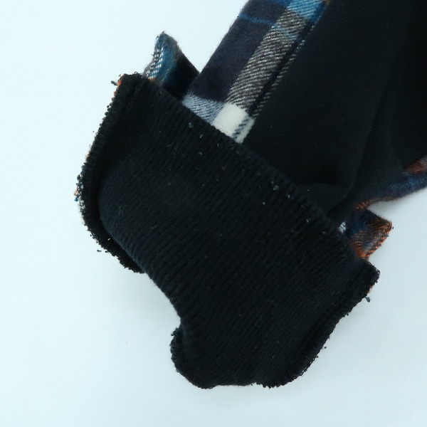 実際に弊社で買取させて頂いたMAISON MIHARA YASUHIRO/メゾン ミハラヤスヒロ 19AW SHIRT DOCKING PARKA/シャツドッキングパーカー A03PK591/48の画像 7枚目