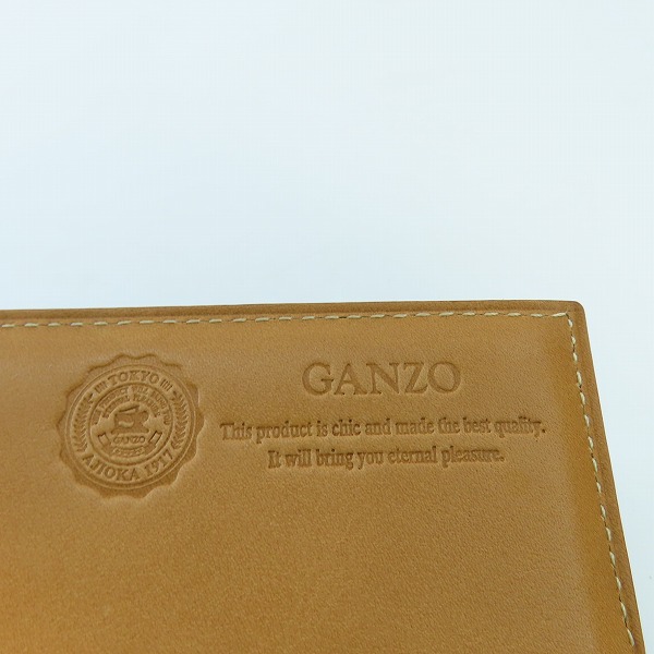 実際に弊社で買取させて頂いたGANZO/ガンゾ シェルコードバン×ヌメ革 長財布/札入れ の画像 4枚目