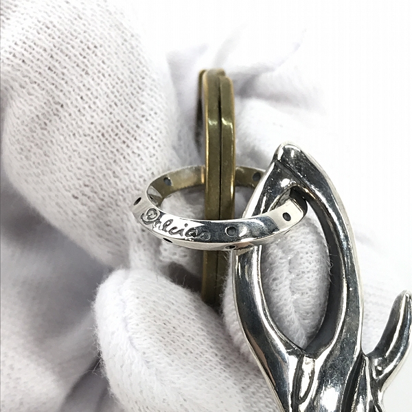 実際に弊社で買取させて頂いたGANGSTERVILLE×Galcia/ギャングスタービル×ガルシア スワロー キーホルダー シルバーの画像 6枚目