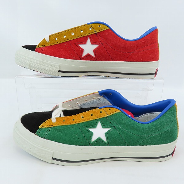 実際に弊社で買取させて頂いた【未使用】CONVERSE/コンバース ワンスター マルチカラー ONE STAR MULTI-C OX クレイジー/9の画像 3枚目