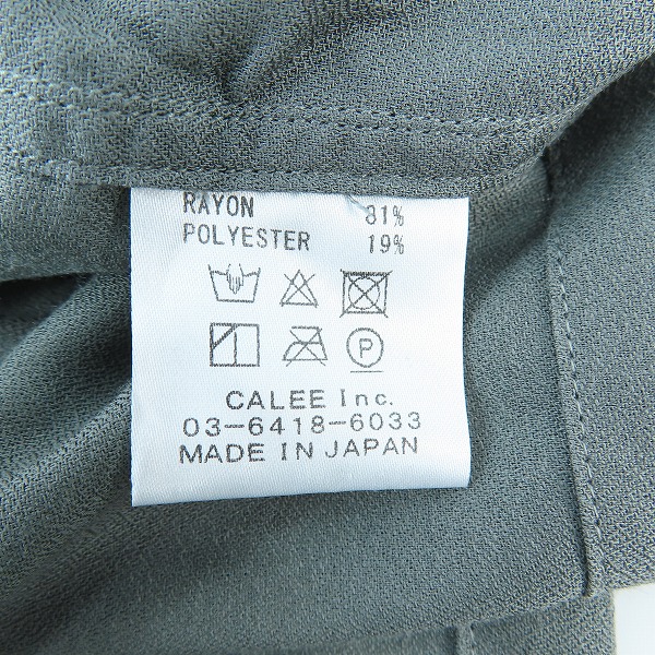 実際に弊社で買取させて頂いたCALEE/キャリー EMBROIDERY BLATANT LOCALISM OPEN COLLAR SH オープンカラーシャツ Mの画像 3枚目