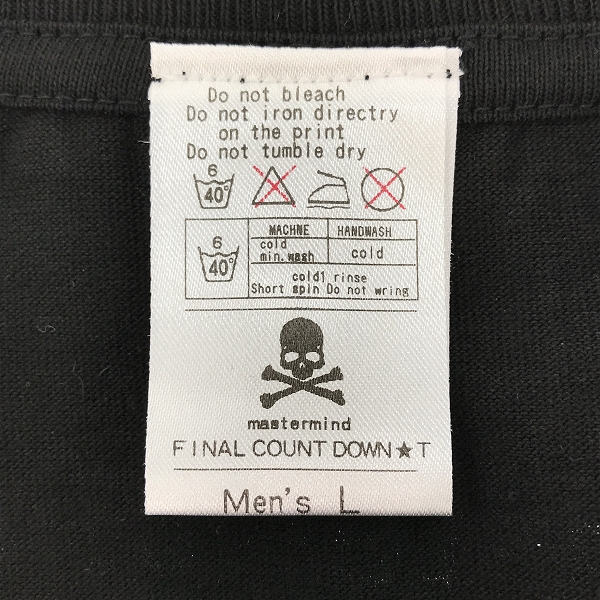 実際に弊社で買取させて頂いたmastermind JAPAN/マスターマインドジャパン FINAL COUNT DOWN/ファイナルカウントダウン I LOVE MJ Ｔシャツ/Lの画像 2枚目