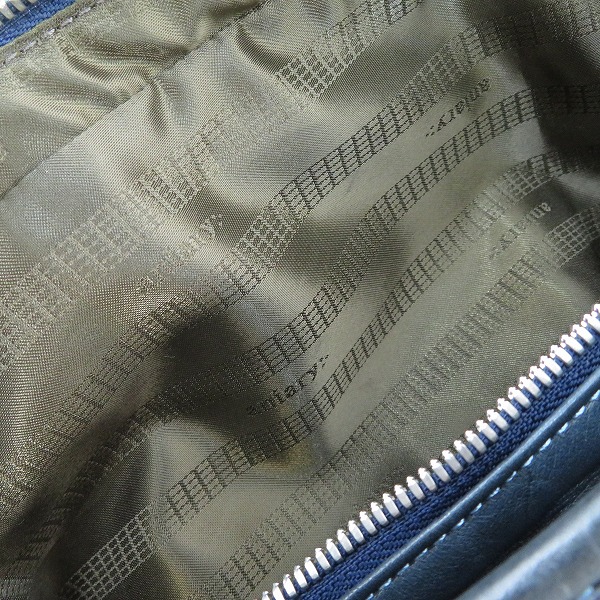 実際に弊社で買取させて頂いたaniary/アニアリ 裏地迷彩柄 レザー ショルダーバッグ の画像 6枚目