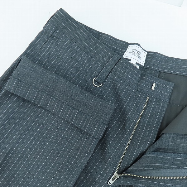 実際に弊社で買取させて頂いたTHE CRIMIE/クライミー STRIPE PANTS ストライプパンツ グレー Lの画像 2枚目