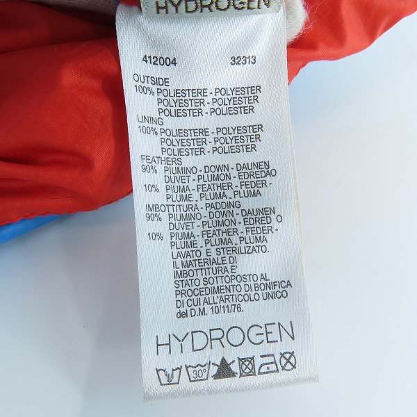 実際に弊社で買取させて頂いたHYDROGEN/ハイドロゲン フード付きダウンベスト/Sの画像 8枚目