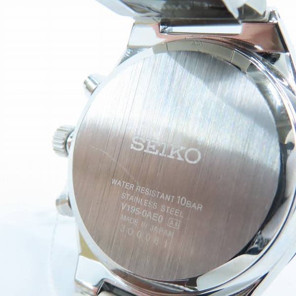 実際に弊社で買取させて頂いた【未使用】SEIKO/セイコー SPIRIT SMART/スピリットスマート クロノ/ソーラー 腕時計 SBPJ025の画像 4枚目