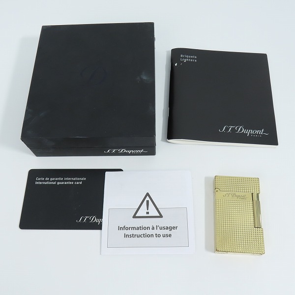 実際に弊社で買取させて頂いたS.T.Dupont /デュポン LIGNE2/ライン2 ダイヤモンドカット ガスライターの画像 6枚目