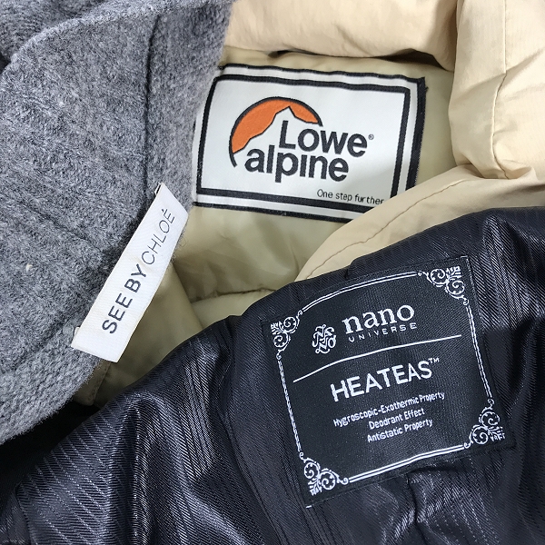 実際に弊社で買取させて頂いた【おまとめ】シーバイクロエ/ロウアルパイン/ナノユニバース 等 アウター/カーディガン/ダウンベスト/コート 他の画像 1枚目