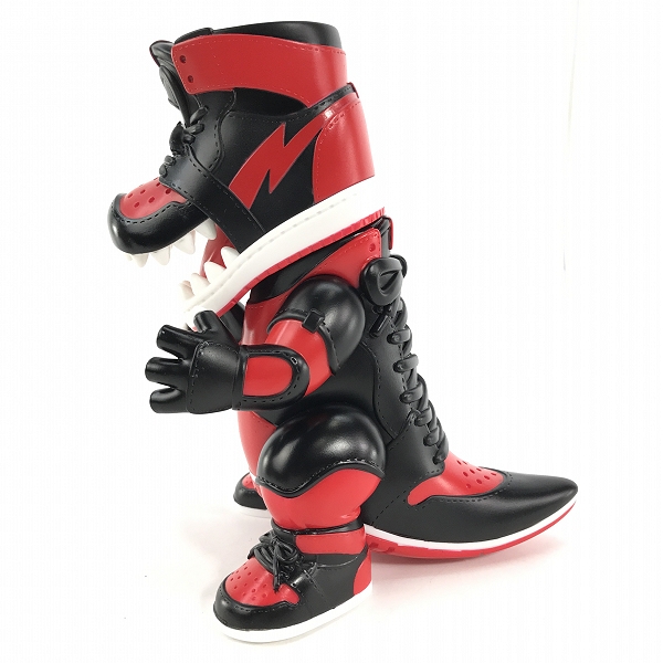 実際に弊社で買取させて頂いたTOKYOGUNS/トウキョウガンズ Kaijyu Sneaker head/怪獣スニーカーヘッド SNKRDUNK Original Package ver. BRED ソフビの画像 2枚目