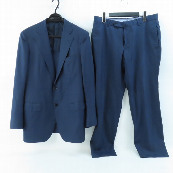 実際に弊社で買取させて頂いたTOMORROWLAND PILGRIM/トゥモローランド ピルグリム チェック柄 ブルー スーツセットアップ /50