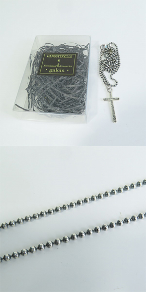 実際に弊社で買取させて頂いたGANGSTERVILLE×Galcia/ギャングスタービル×ガルシア ROSARY/ロザリオ ネックレス シルバー925の画像 9枚目