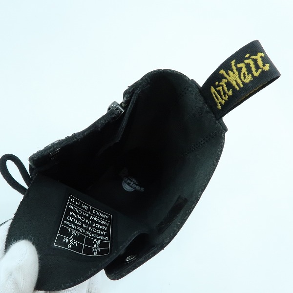 実際に弊社で買取させて頂いたDr.Martens/ドクターマーチン JADON JADON HI STUD/ジャドン ハイ スタッズ 10ホール レースアップ ブーツ UK5の画像 4枚目