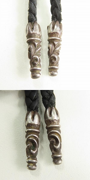 実際に弊社で買取させて頂いたCHROME HEARTS/クロムハーツ BSフレアチャーム w/レザーブレード スクロールボロチップの画像 7枚目