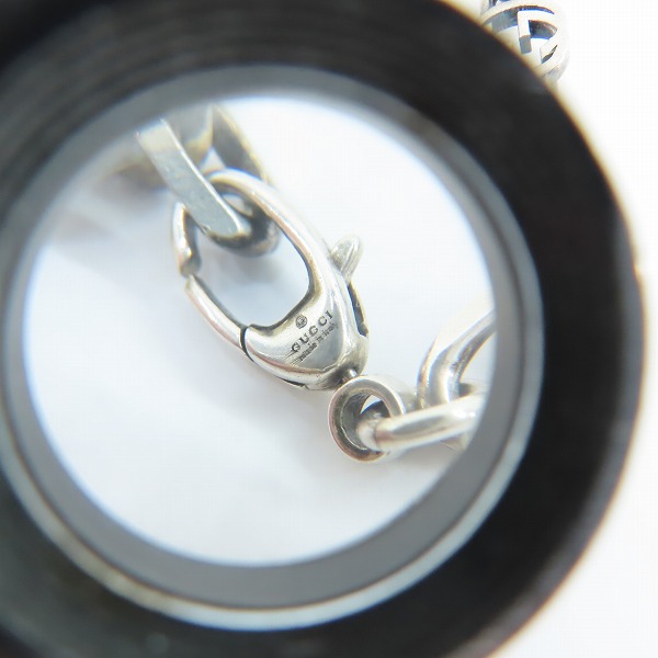 実際に弊社で買取させて頂いたGUCCI/グッチ インターロッキングG シルバー ブレスレットの画像 5枚目