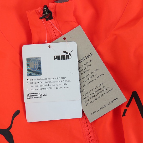 実際に弊社で買取させて頂いた【未使用】PUMA/プーマ ACミラン 21/22 PM ジャケット 764445-20/Lの画像 6枚目