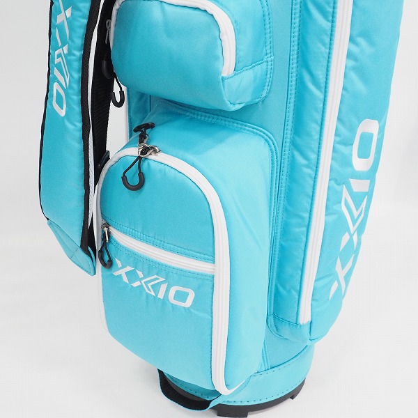 実際に弊社で買取させて頂いた【未使用】DUNLOP/ダンロップ XXIO/ゼクシオ GGC-X150W 9.5型 5分割レディース キャディバッグ ライトブルーの画像 5枚目