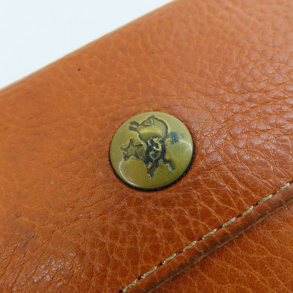 実際に弊社で買取させて頂いたIL BISONTE/イルビゾンテ レザー 2つ折り ショート ウォレット/財布の画像 8枚目