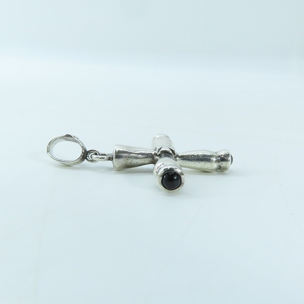 実際に弊社で買取させて頂いた【証明書付】Loree Rodkin/ローリーロドキン クロスペンダントトップ/チャーム ブラックオニキスの画像 3枚目