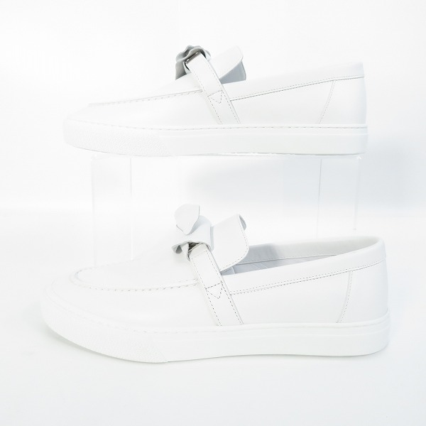 実際に弊社で買取させて頂いたHERMES/エルメス ゲーム ケリー レザー シューズ ホワイト 42の画像 3枚目