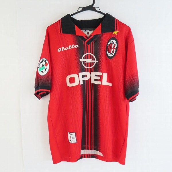実際に弊社で買取させて頂いたLotto/ロット ACミラン 97/98 #10 サビチェビッチ 半袖 ユニフォーム/M