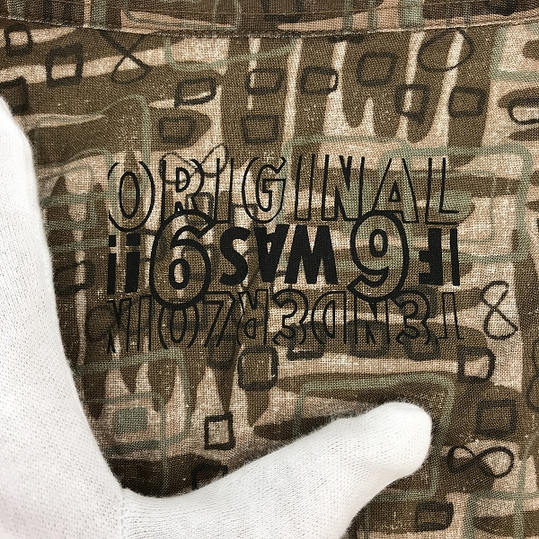 実際に弊社で買取させて頂いたTENDERLOIN/テンダーロイン  cotton sht print as s/s 総柄半袖シャツ/XLの画像 2枚目