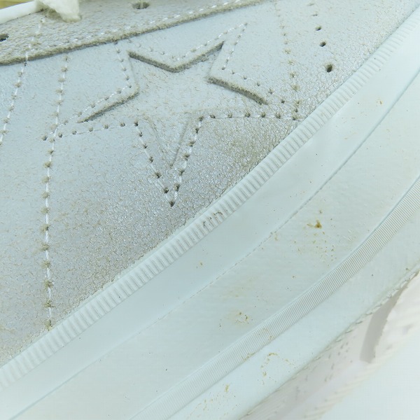 実際に弊社で買取させて頂いたCONVERSE/コンバース ONE STAR GLEAM OX/WHITE/9.5の画像 6枚目