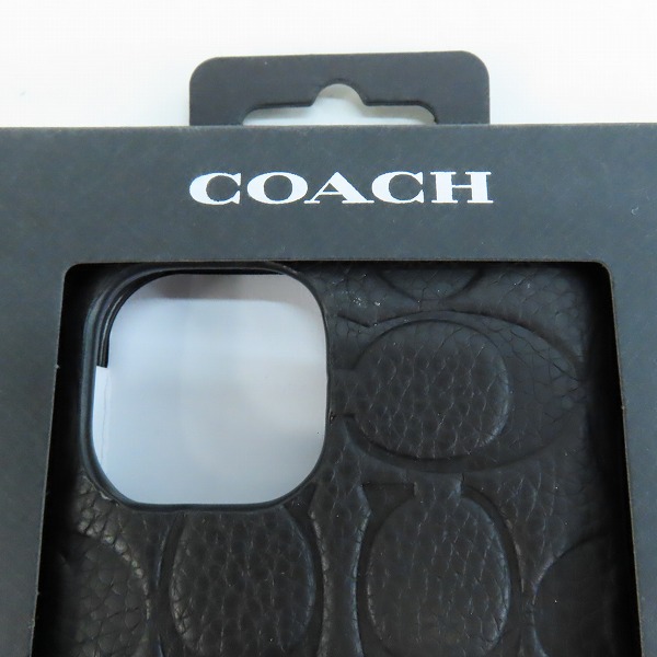 実際に弊社で買取させて頂いた【未開封】COACH/コーチ iPhone 15用 Coach Leather Slim Wrap Case/レザー 携帯ケース/カバー CH052476-04の画像 3枚目